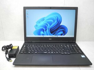 ☆1円☆第8世代☆NEC☆Versa Pro VKM16/X-5☆高解像度☆Core i5 1.60GHz/8GB/SSD256GB/DVD/無線/Bluetooth/カメラ/Office/Win11 Pro.難有り