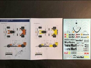 Decal Pool DP255 1/20 Mclaren MP4/2C 1986