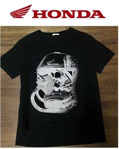 【未使用】限定レア HONDA Tシャツ 正規品コラボ ホンダ バイク 本田技研 ウイングマーク ◆ メンズ Lサイズ 黒 送料230円OK！