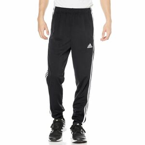 ★アディダス adidas 新品 メンズ 吸汗速乾 スリーストライプス ジャージ トラックパンツ ロングパンツ 黒 [IA9381-3XL] 四 零★QWER★