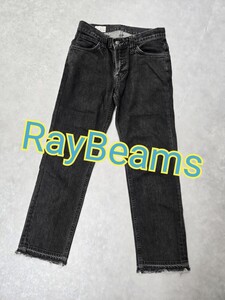 ★Ray BEAMS★レイビームス★メンズブラックデニムジーンズ新品同様★28 リーバイス