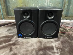 【通電○】 M-AUDIO ペア　AV40 ブラック　 エムオーディオ　ペアスピーカー