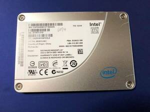 Intel　SSDCVPO020501ZT160AGN 160GB 動作品 2.5インチSSD　累積使用607時間