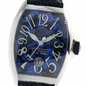 フランクミュラー FRANCK MULLER 7080SCDT トノーカーベックス ブルームーン デイト 自動巻き メンズ 良品 _811130