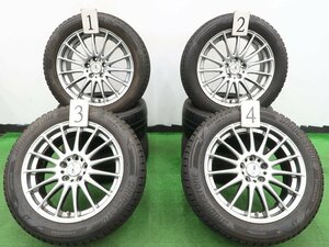 4本 WORK SPORBO 18インチ 7.5J 114.3 スタッドレス ブリヂストン ブリザック DM-V3 225/55R18 タイヤおまけ フォレスター クロストレック