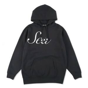 【新品】windandsea×godselection コラボ パーカー フーディーHooded Logo SEA 黒 Lサイズ ウィンダンシー ゴットセレクション xxx