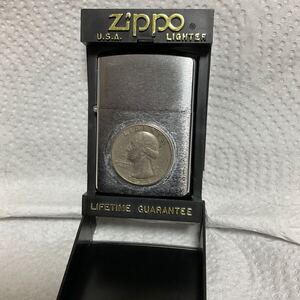 送料無料　ZIPPO 1974 LIBETY リバティコイン両面に米国のコインが貼られています。(D VII)1991年4月製未使用品