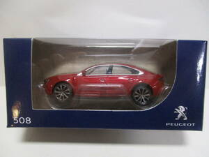 ★超レア★稀少★PEUGEOT プジョー 508★ミニカー★赤★ NOREVノレブ社製★新品・未使用品★１／６４スケール★