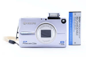 Kyocera 京セラ Finecam S3x コンパクト デジタルカメラ シルバー デジカメ