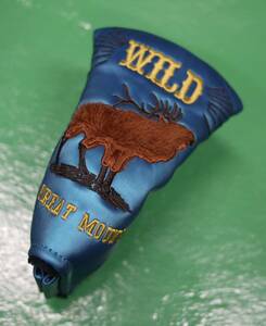 美品 Zabi PUTTER COVER ザビ ピン型 マグネット式 パター カバー ZPC004759 Wild Deer 野生の鹿