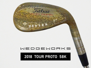 【美品】PGAツアー支給品 Titleist VOKEY WEDGE WORKS PROTOTYPE 2018 ウェッジ 58度 xx31T ツアーシリアル刻印 TOUR ISSUE S400 本物保証