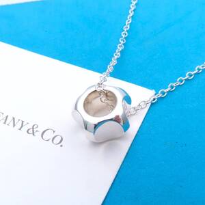 極希少 美品 Tiffany&Co. ティファニー ナット シルバー ネックレス AG925 SV925 メンズ ボルト パロマグルーブ YO308