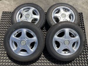 MILLOUS 145/80R13 4.5J +45 PCD100 114.3 110 アルミホイール４本セット　2023年製