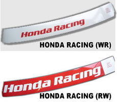 本物仕様！レース 競技必須！HONDA Racing ホンダレーシング 赤ベース/白文字 フロントウインドステッカー ハチマキ 店頭在庫！処分セール