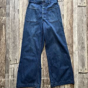 送料無料　60s U.S.NAVY denim sailor pants