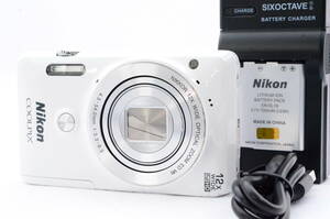 人気 Nikon ニコン COOLPIX S6900 ホワイト コンパクトデジタルカメラ ボディ