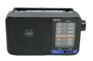 美品 動作品 エルパ ポータブルラジオ 朝日電器 ELPA ポータブルラジオ [AM/FM /ワイドFM対応] ER-H100