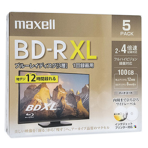 maxell 録画用 BD-R XL 4倍速 5枚組 BRV100WPE.5S [管理:1000022534]