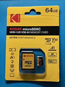 ★KODAK製 miniSDメモリー64GB　ksd1028-01