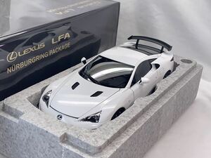 希少 未展示 1/18 オートアート レクサス LFA ニュルブルクリンク パッケージ ホワイト 78837 AUTOart Nurburgring Package #034