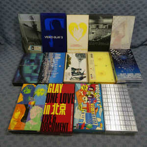 M604●GLAY「HIT THE WORLD/pure soul TOUR’98/DOME TOUR pure soul 1999/GLAY EXPO 2001 他」14点セットVHSビデオ