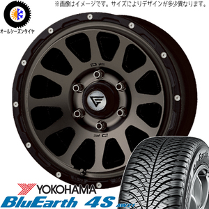 215/70R16 オールシーズンタイヤホイールセット ハイエース (YOKOHAMA BluEarth AW21 & DELTAFORCE OVAL 6穴 139.7)