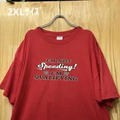 USA古着Tシャツ　2XLサイズ オーバーサイズ レッド