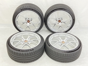 【引取限定】 MICHELIN 255/35 ZR 19 BBS DURA ホイール 4本 タイヤ 車 用品 ミシュラン 中古 直 K8829470