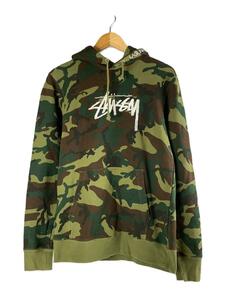 STUSSY◆パーカー/S/コットン/GRN/カモフラ