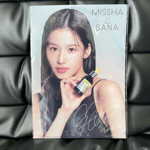 ★★新品 未開封 TWICE SANA クリアファイル 非売品 MISSHA 韓国コスメ★★サナ ミシャ コスメ 韓国 misamo ミサモ momo モモ mina ミナ