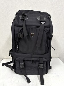 E190　BAGSMART　バッグスマート　カメラバッグ　カメラリュック　リュックサック　リュック　黒　ブラック