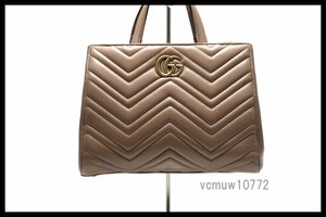 近年モデル希少美中古■GUCCI GGマーモント レザー ハンドバッグ グッチ■0229ca28820