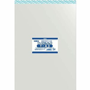 シモジマ ヘイコー 透明 OPP袋 クリスタルパック テープ付 A3 100枚 T-A3