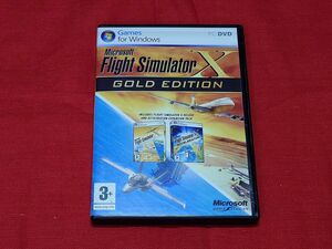 【美品】Microsoft Flight Simulator X GOLD EDITION 英語版 Expansion Pack(栄光の翼)付 フライトシミュレーター X ゴールドエディション