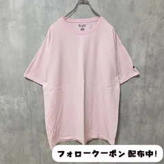 古着 used　champion　チャンピオン　半袖Tシャツ　ピンク　ビッグシルエット　オーバーサイズ