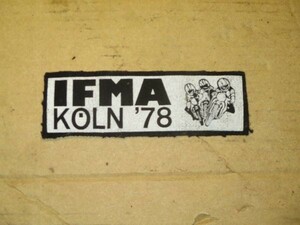 78年 IFMA ケルンショー の ワッペン IFMA KOLN 78