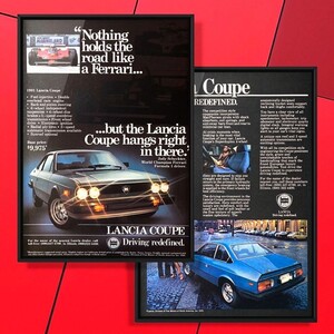 USA 当時物 ランチア Coupe セット 広告 / LANCIA Zagato デルタ ストラトス テーマ イプシロン hf モンテカルロ インテグラーレ クーペ