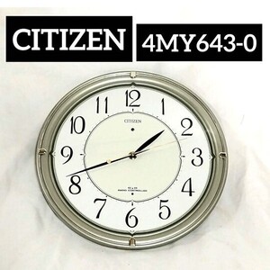 CITIZEN シチズン 壁掛け 時計 4MY643-0 掛け時計 アナログ