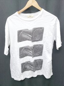 ◇ ⊂ 金子英 × UNITED ARROWS ユナイテッドアローズ 半袖 グラフィック Tシャツ サイズＳ ホワイト レディース P