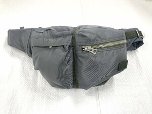 sacai×Porter Pocke　Porter Pocket Bum Bag　サカイ×ポーターコラボレーション　ポケット　バムバッグ　ナイロン　グレー　5386