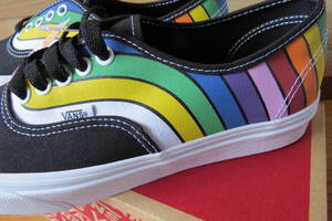 限定レア★ VANS バンズ AUTHENTIC ヴァンズ オーセンティック US8.5 26.5cm 虹柄 レインボーマルチカラー新品未使用 総柄 完売