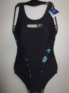 新品 SPEEDO スピード 83AP-02401 女子 mizuno 日本製 レディース ワンピース 水着 Sサイズ 花　紺