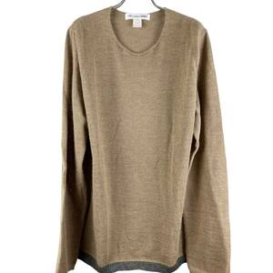 COMME des GARCONS (コムデギャルソン) Collarless Shirt Coodinate Longsleeve T Shirt (brown)