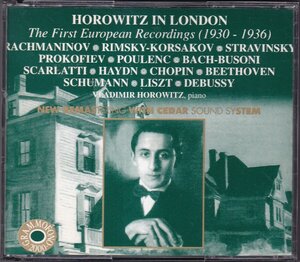 GRAMMOFONO　ホロヴィッツ(P)　IN　ロンドン　1930～1936　3CD