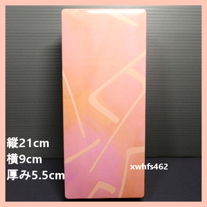 即決美品 YOKUMOKU ヨックモック クッキー缶 空き缶 薄紅色 収納 小物 道具 工具 アクセサリー 入れ 裁縫箱 道具箱 プレゼント 贈答 box