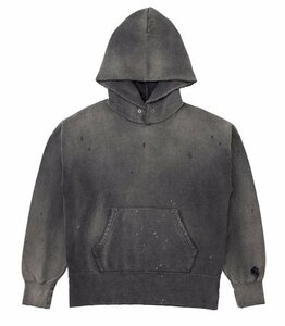 新品 VISVIM ビズビム 23SS COURT HOODIE P.O CRASH 泥染加工 ヴィンテージ加工 パーカー フーディー 中村ヒロキ 0123105010019 サイズ3