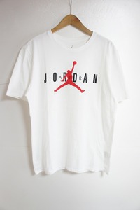 美品 18AW NIKE ナイキ M AJ AIR GX SS Tee クルーネックTシャツ 半袖 カットソー AA1907-100 WHT/G.RED 白 サイズL 1101L