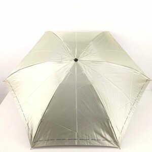 マリクレール 折りたたみ傘 未使用 ロゴ 収納時約23cm ブランド 傘 レディース ゴールド mariclaire