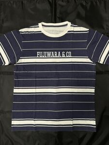 Fujiwara&Co Kiynaga&Co Fragment コラボ Tシャツ Sサイズ 紺×白 4回ほど着用 美品 藤原ヒロシ 清永浩文