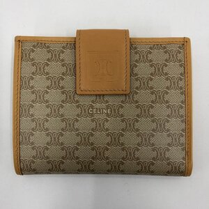 CELINE　セリーヌ　折り財布　財布　マカダム　ベージュ系　M13【DAAR8044】